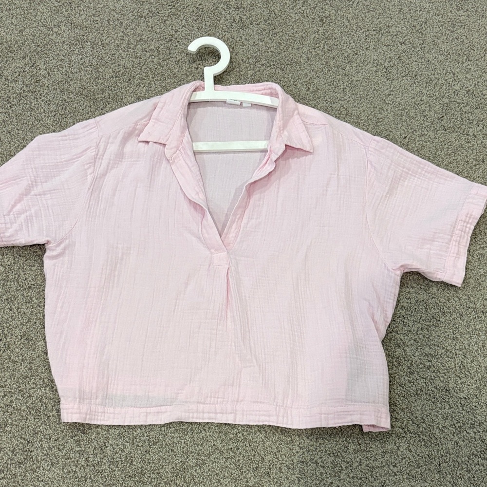 GAP Light Pink Women's Button Down Shirt